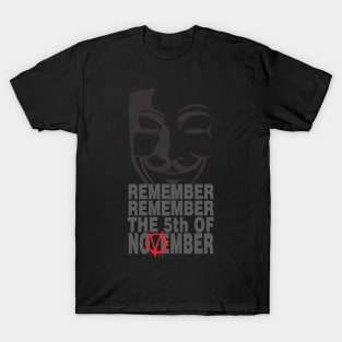 5th of November - V for Vendetta T-Shirt